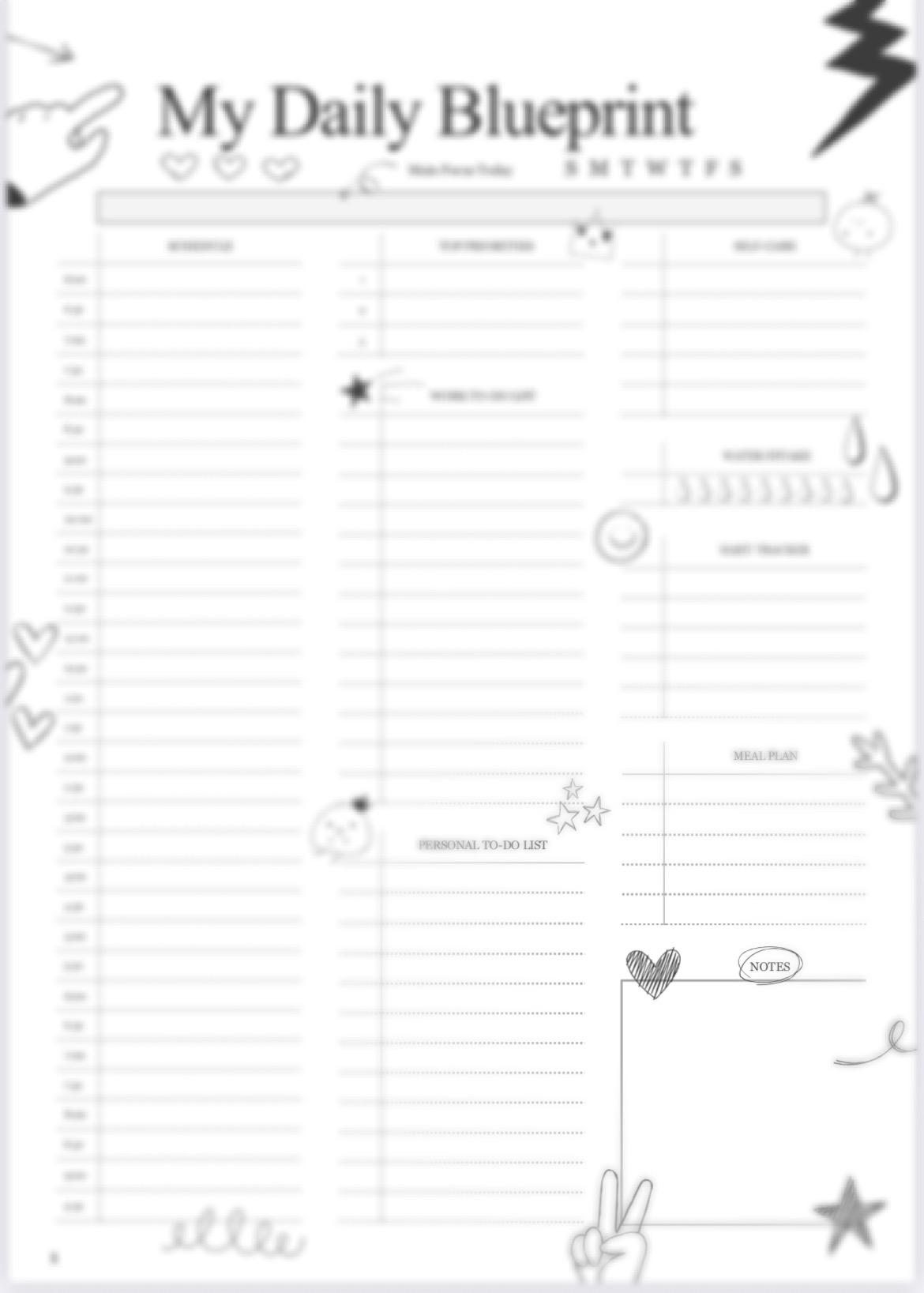 Balance Your Day – 31-Page Daily Planner for Mindful Living