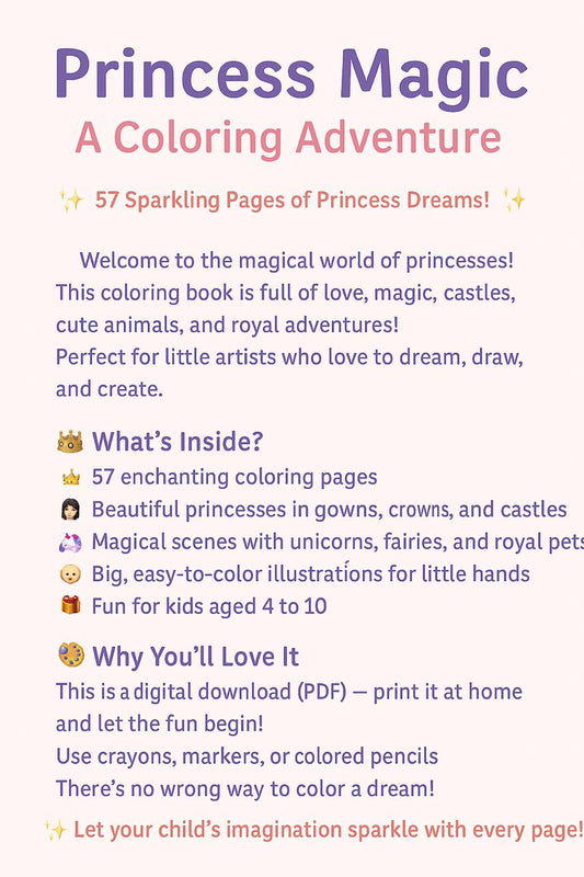 Princess Magic – A Fairytale Coloring Adventure